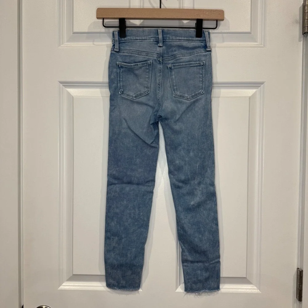 Old Navy‎ Kids Girls Size 8 Light Wash Distressed Ballerina Jeggings